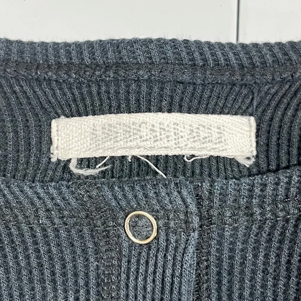 American Eagle Y2K Ribbed Snap Front‎ Oversized Cardigan Shirt Womens Large 90s